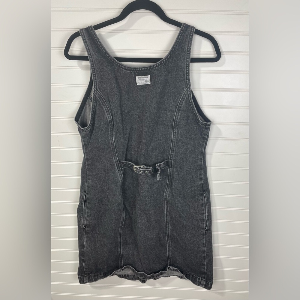 Levi’s Black Jean Dress Large Women’s - Picture 4 of 7